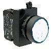 Кнопка нажимная круглая белая CP100DB (1НО)